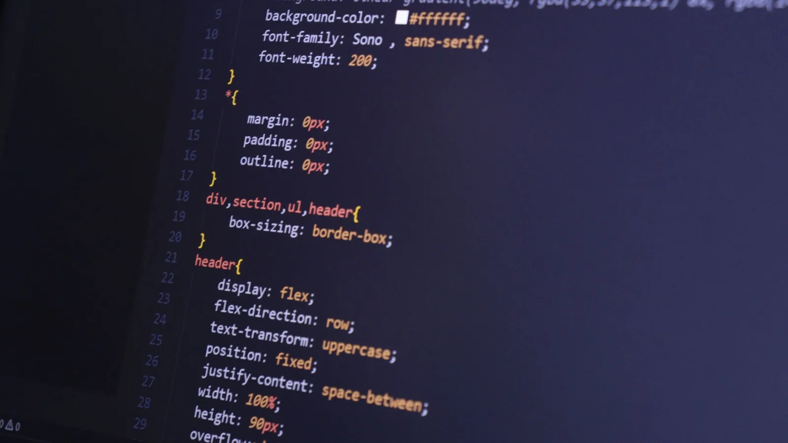 React component code displayed in a code editor
